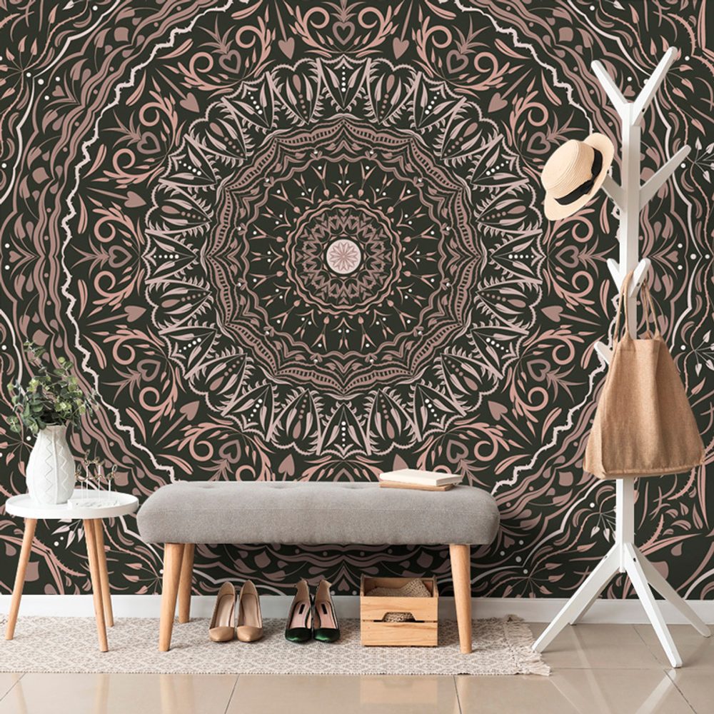 Samolepící tapeta Mandala ve vintage stylu