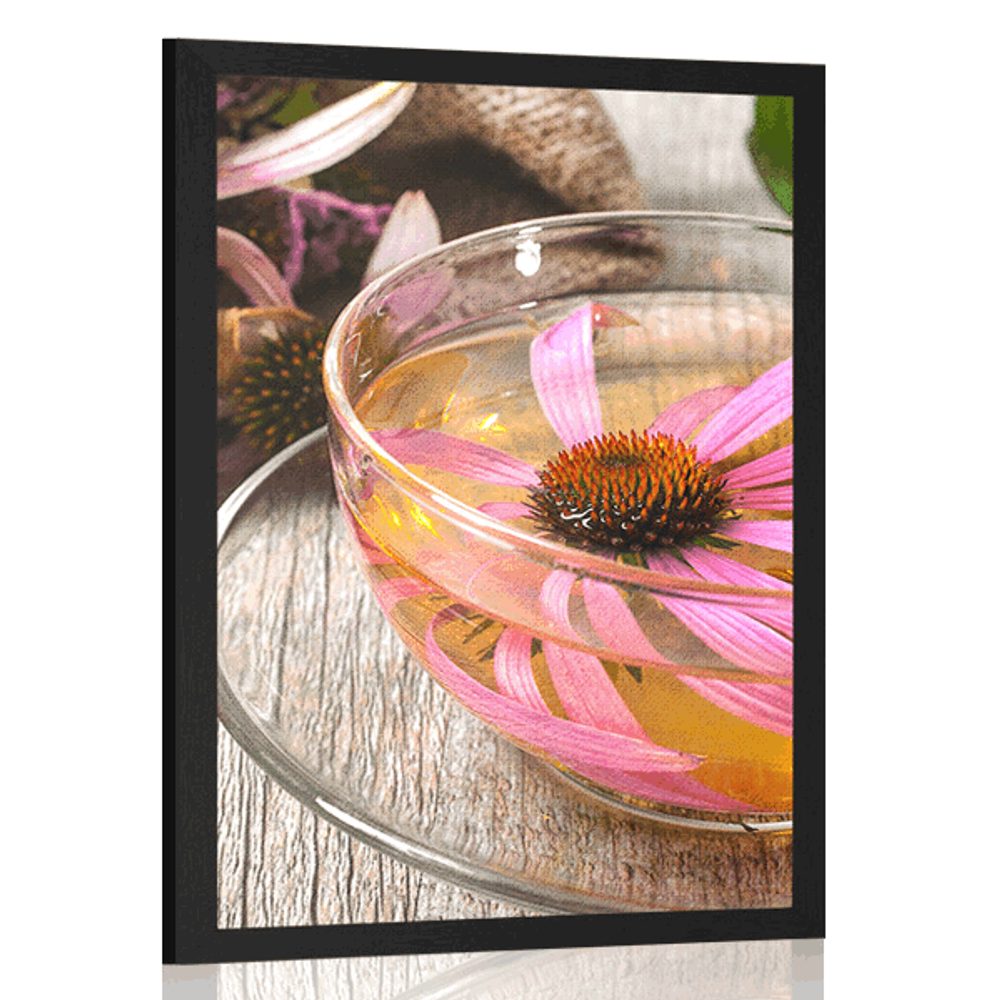 Plakát šálek bylinkového čaje
