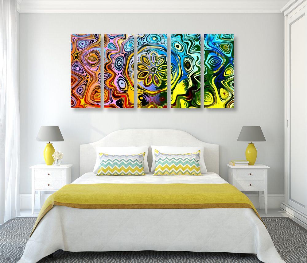 E-shop 5-dielny obraz kreatívne farebné umenie