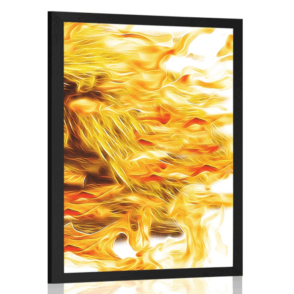 Plakát abstraktní oheň