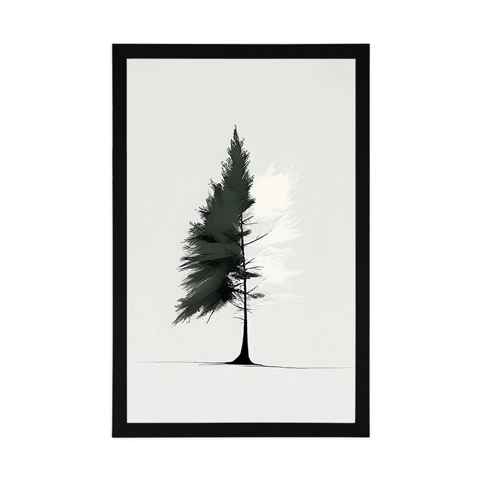 E-shop Plagát minimalistický ihličnatý strom