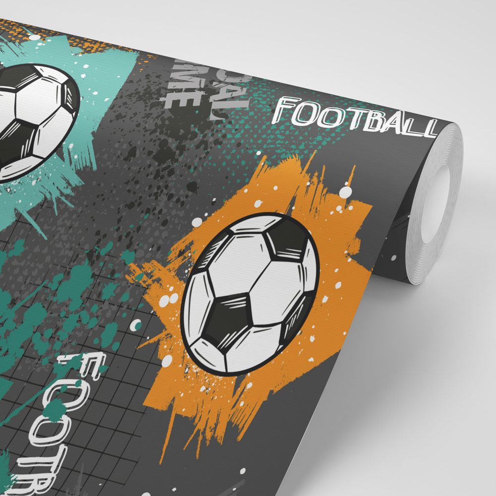 E-shop Tapeta futbalová lopta v modernom prevedení