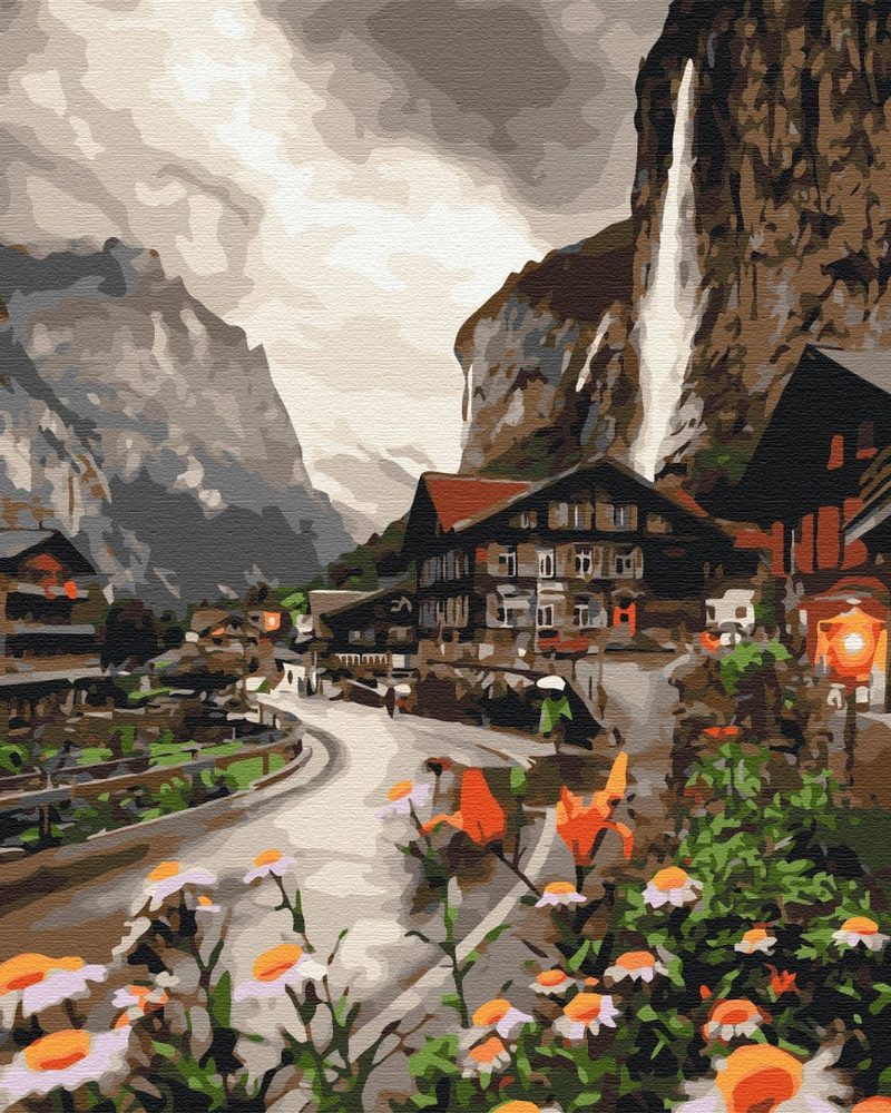 E-shop Maľovanie podľa čísiel pre dospelých malebné Švajčiarsko