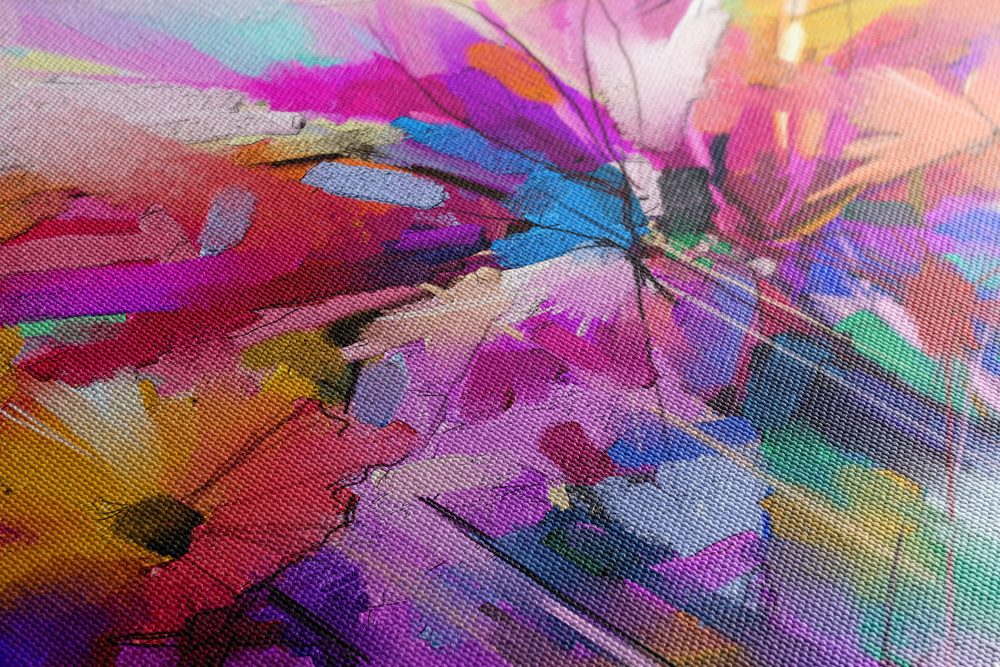E-shop Obraz abstraktné farebné kvety