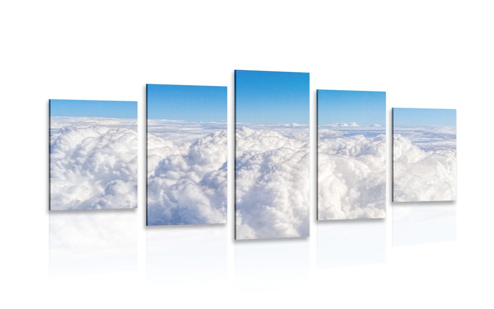 5-dílný obraz nad oblaky