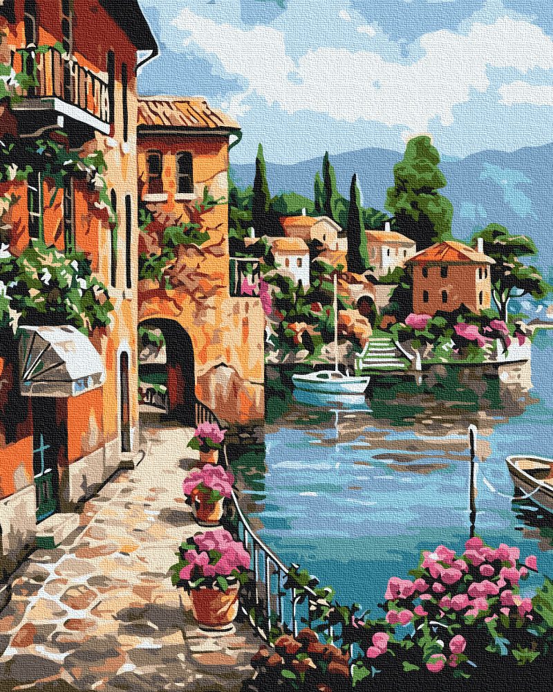 E-shop Maľovanie podľa čísiel prímorské mestečko Positano