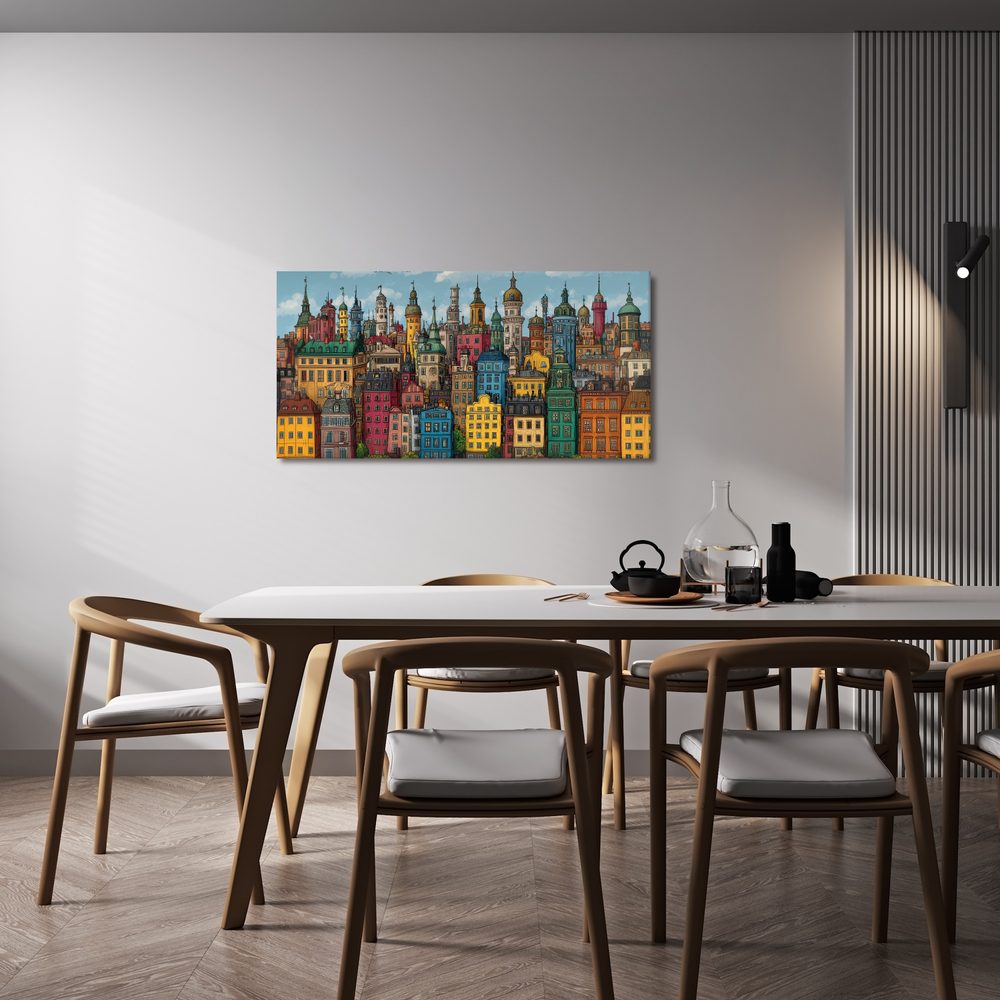 Obraz historická mestská architektúra