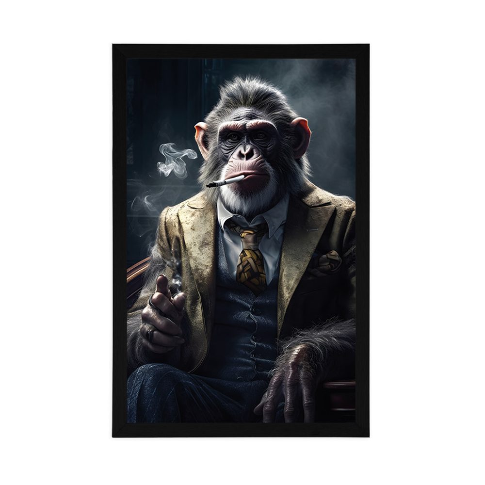E-shop Plagát zvierací gangster šimpanz