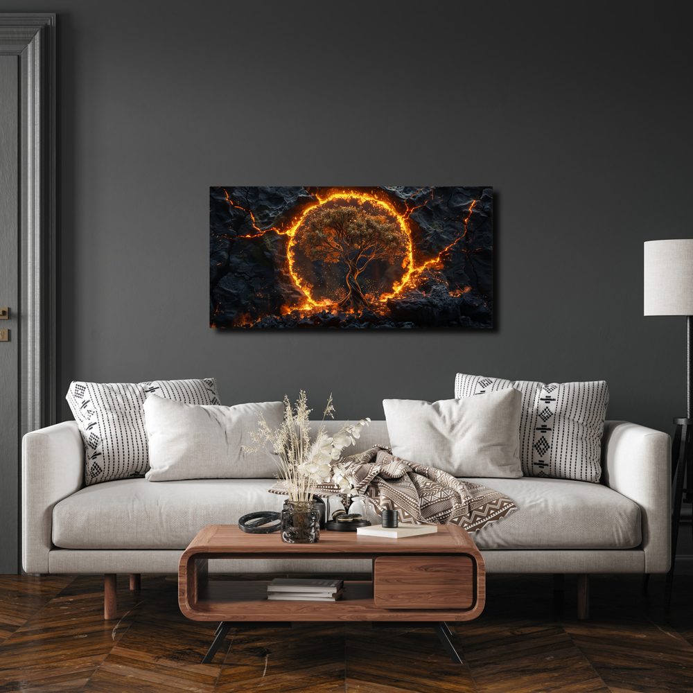 Obraz magický strom života v kruhu