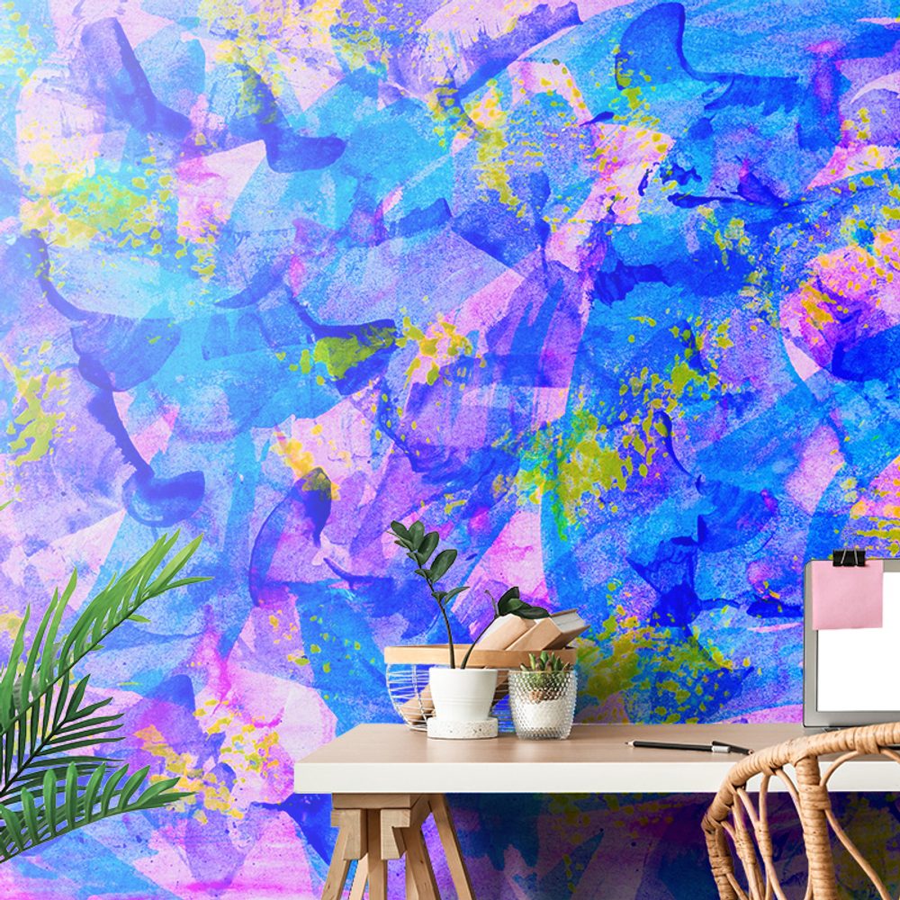 Samolepící tapeta pastelové abstraktní umění