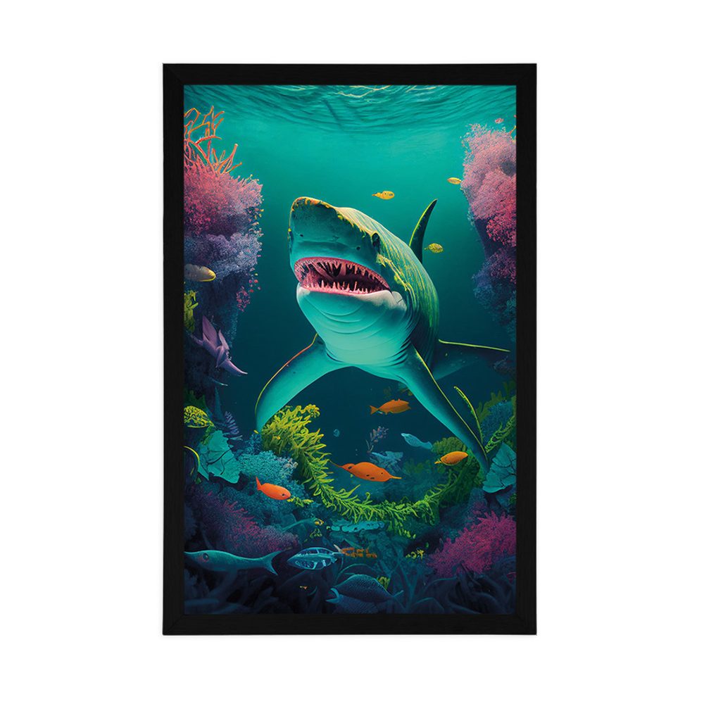 E-shop Plagát surrealistický žralok