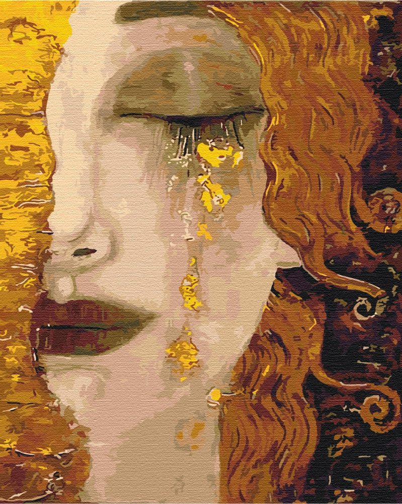 E-shop Maľovanie podľa čísiel inšpirácia G. Klimt - Zlaté slzy