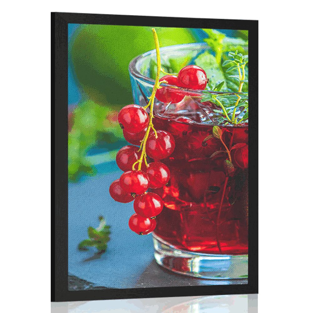 Plakát červený koktejl