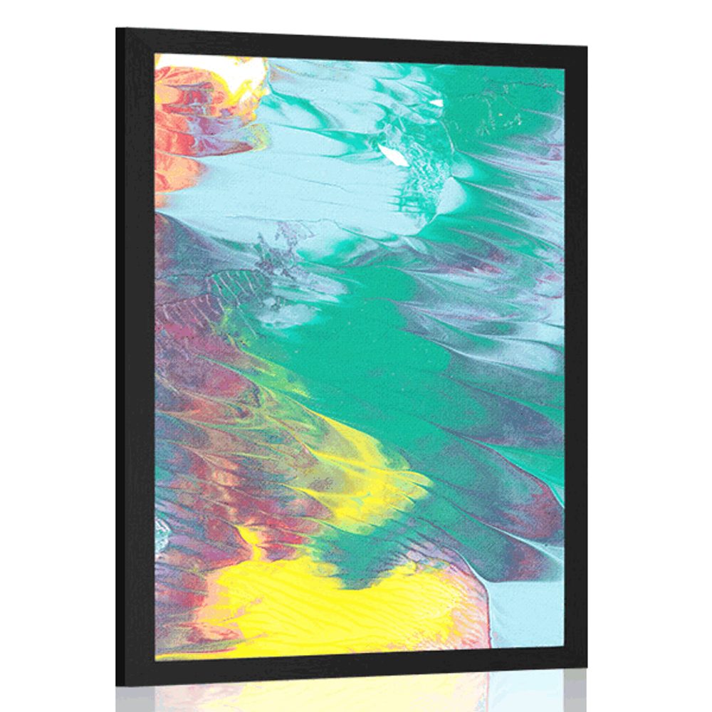 Plakát abstrakce v pastelových barvách