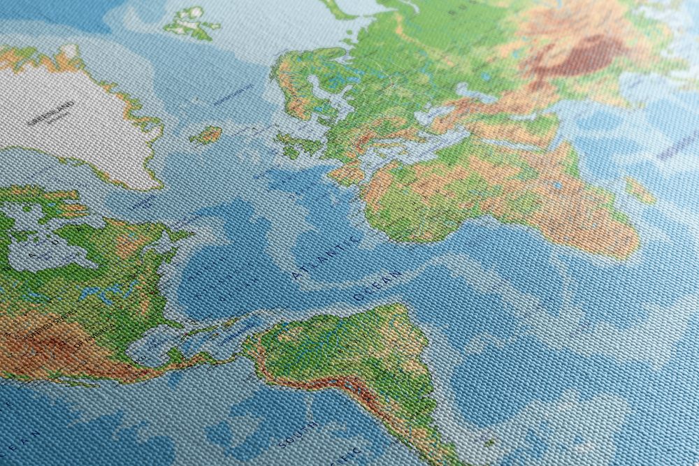 E-shop Obraz klasická mapa sveta