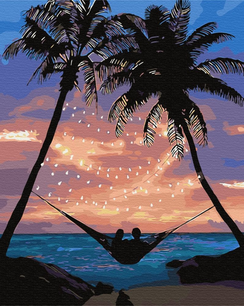 E-shop Maľovanie podľa čísiel dovolenka medzi palmami