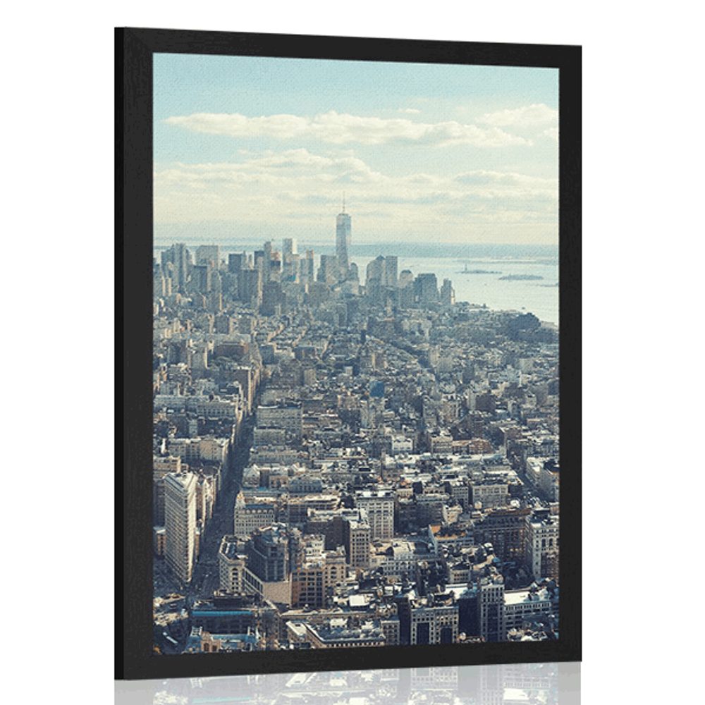Plakát pohled na okouzlující centrum New Yorku