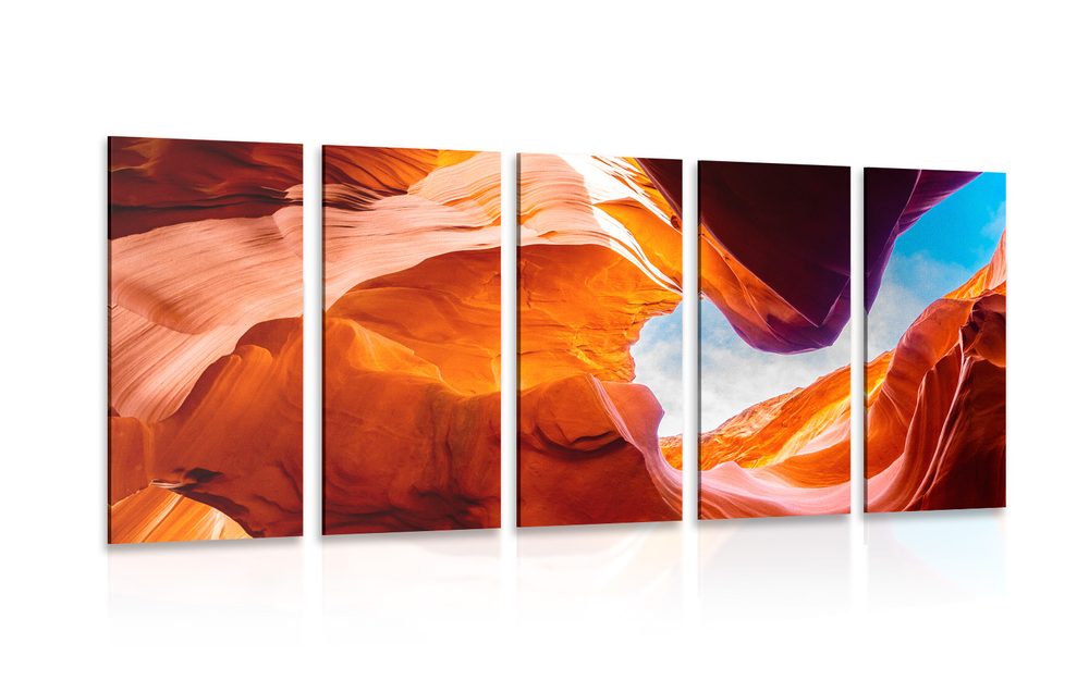 5-dielny obraz Antelope Canyon - 200x100