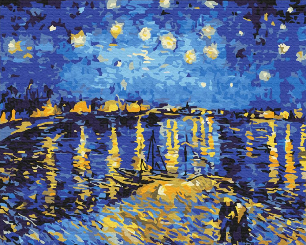 E-shop Maľovanie podľa čísiel Vincent van Gogh - Starry Night Over the Rhône