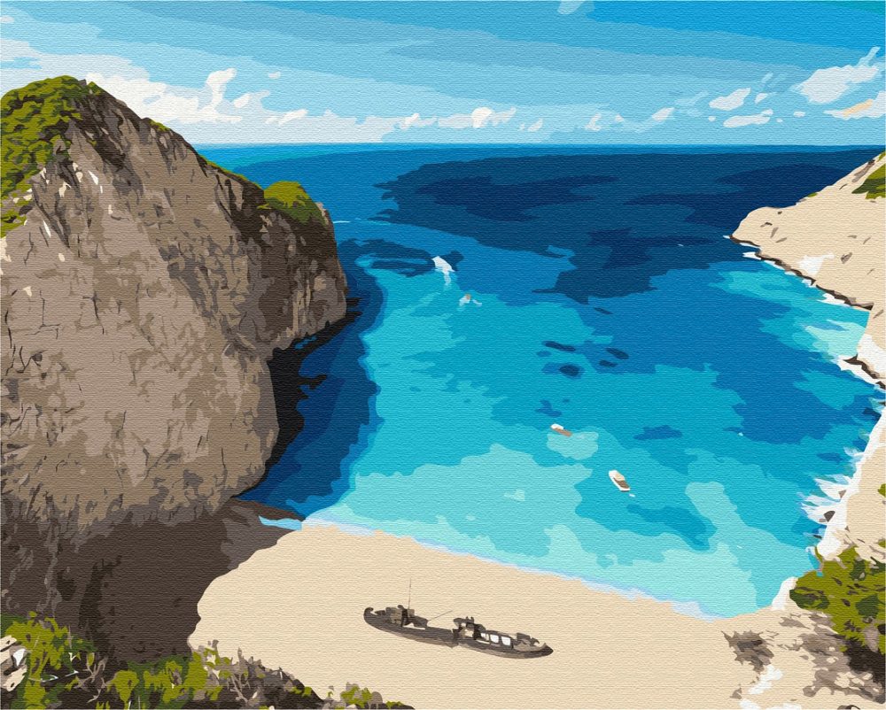 E-shop Maľovanie podľa čísiel modrá lagúna