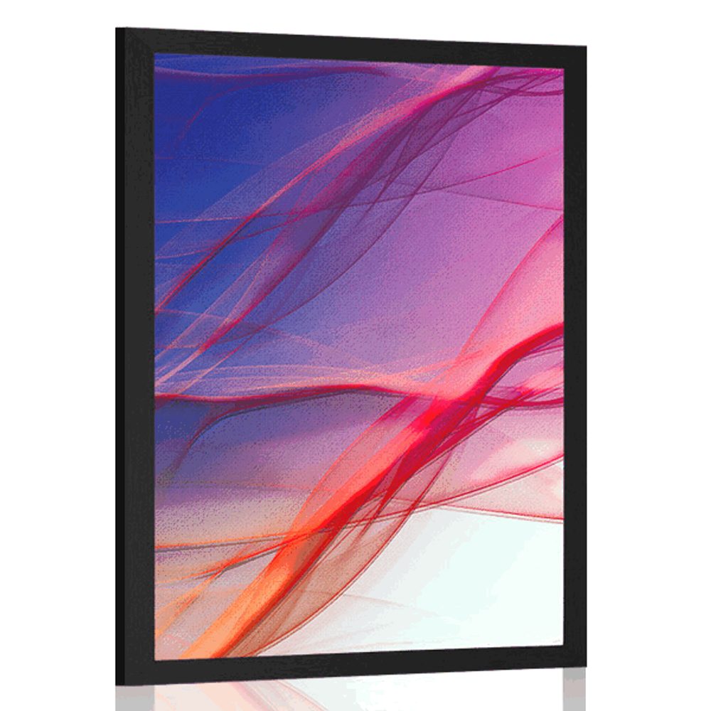 Plakát abstraktní vlnky plné barev