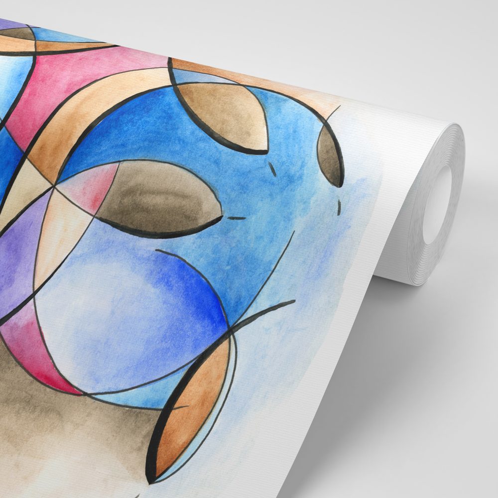E-shop Tapeta abstraktná kresba tvarov