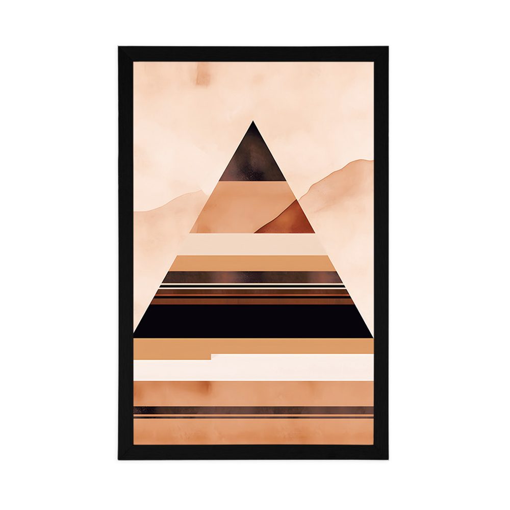 E-shop Plagát abstraktné tvary pyramída