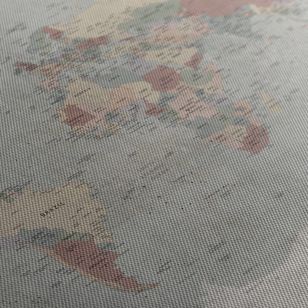 Obraz na korku vintage mapa sveta