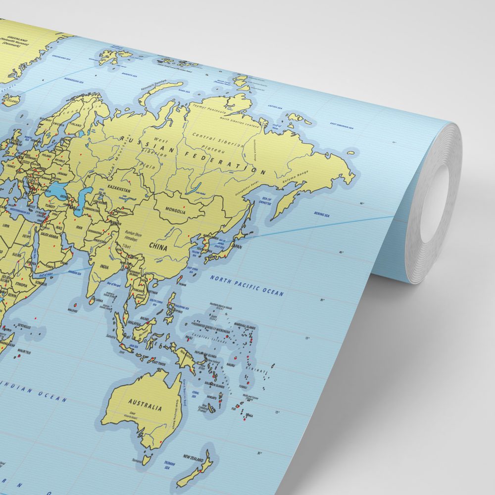 E-shop Tapeta štýlová mapa s kompasom