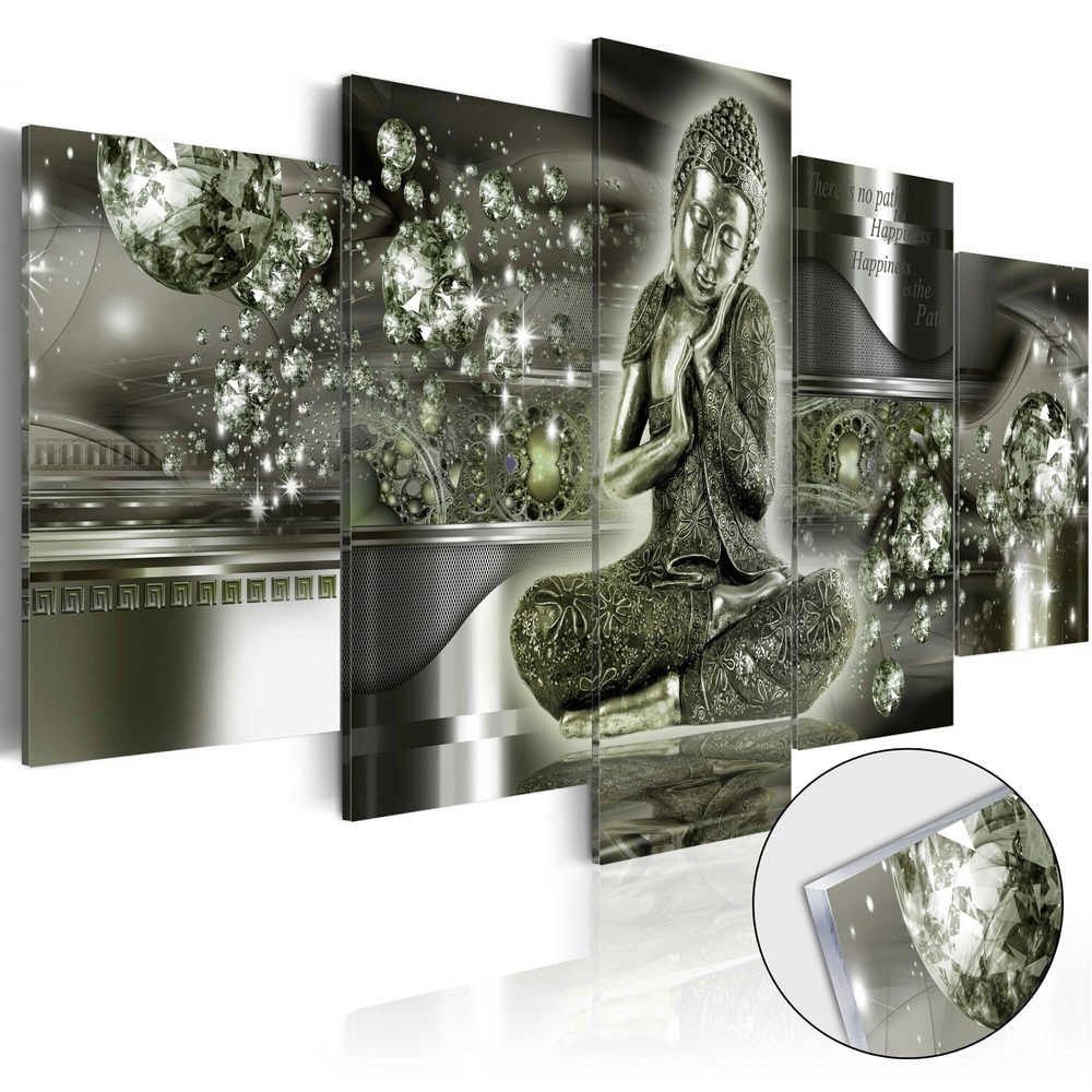 Obraz smaragdový Budha na akrylátovém skle - Emerald Buddha - 200x100