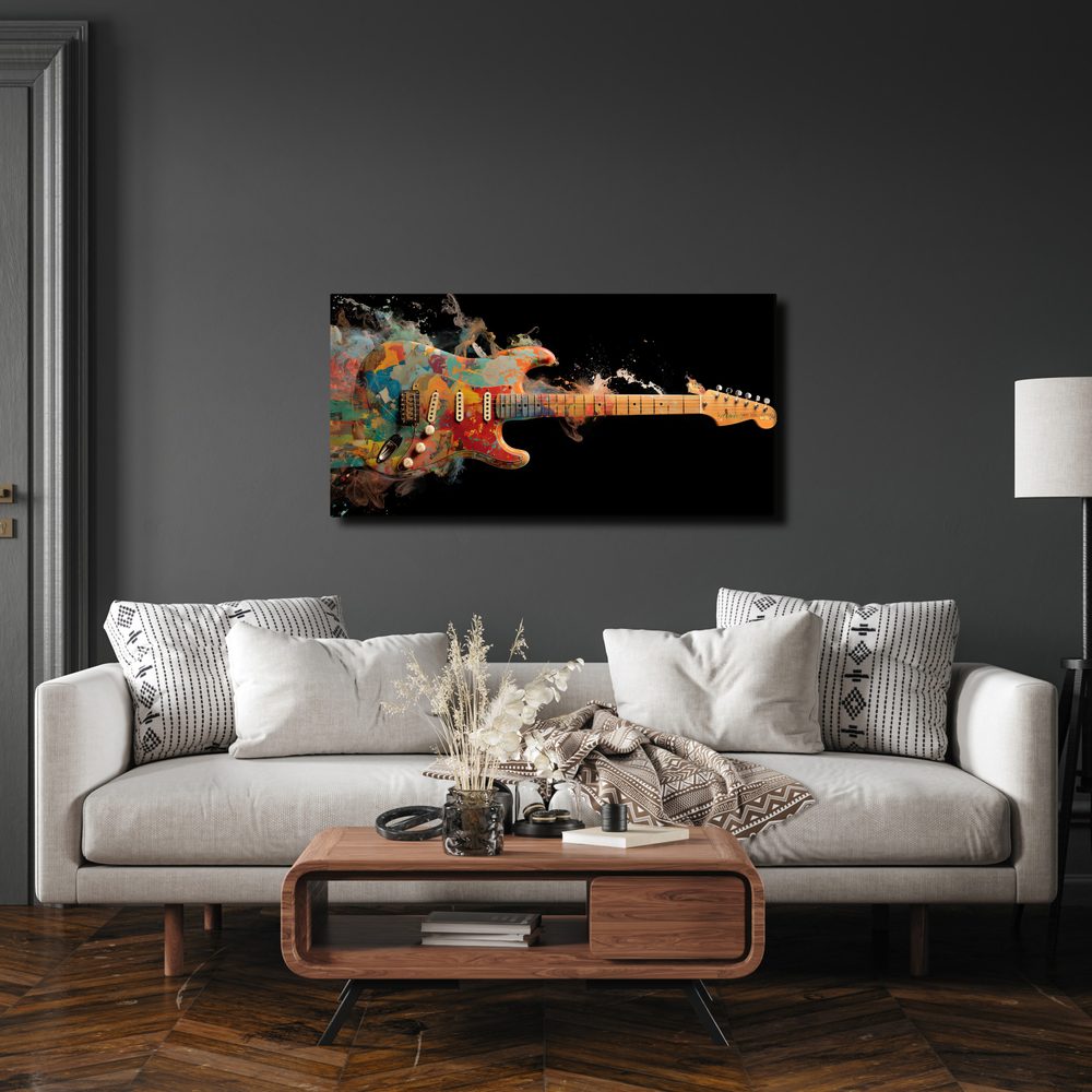 Obraz elektrická gitara v farbách
