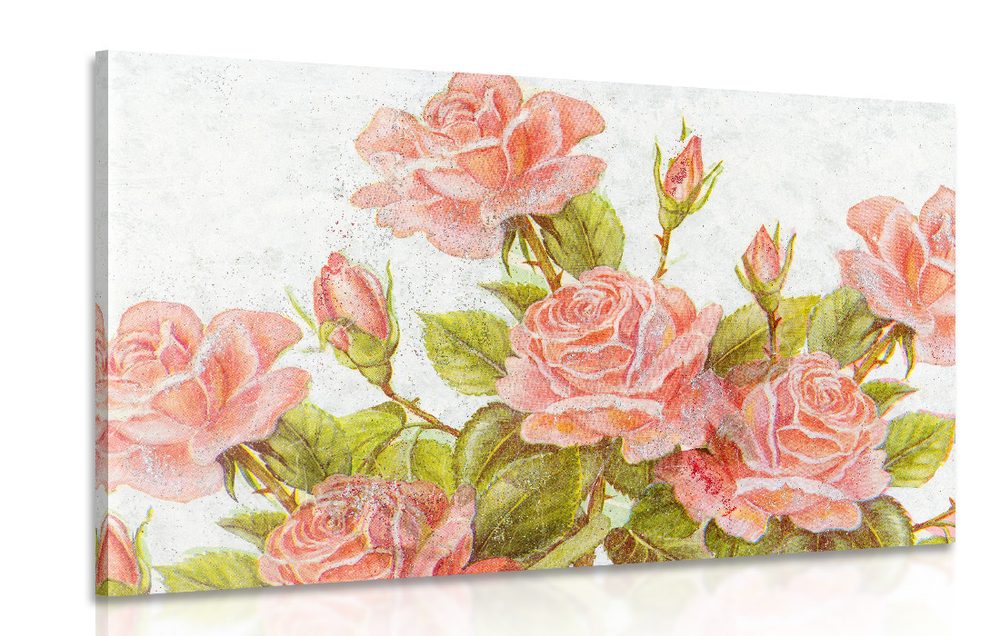 Obraz vintage kytica ruží