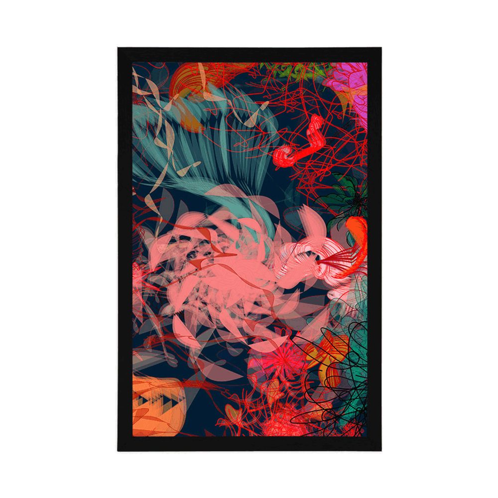 E-shop Plagát abstraktné kvetiny