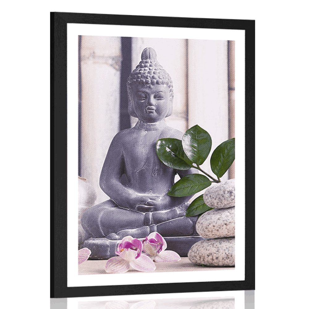 Plakát s paspartou wellness Buddha