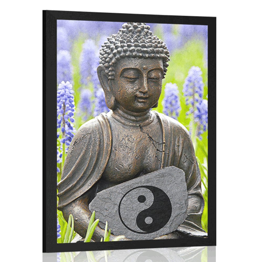 Plakát jin a jang Buddha