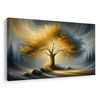 TABLEAU SUR TOILE – ARBRE DE VIE DORÉ DANS LE PAYSAGE - TABLEAUX ARBRES DE VIE - TABLEAUX