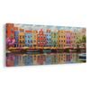 TABLEAU SUR TOILE – ARCHITECTURE COLORÉE DE LA VILLE - MAISONS COLORÉES - TABLEAUX