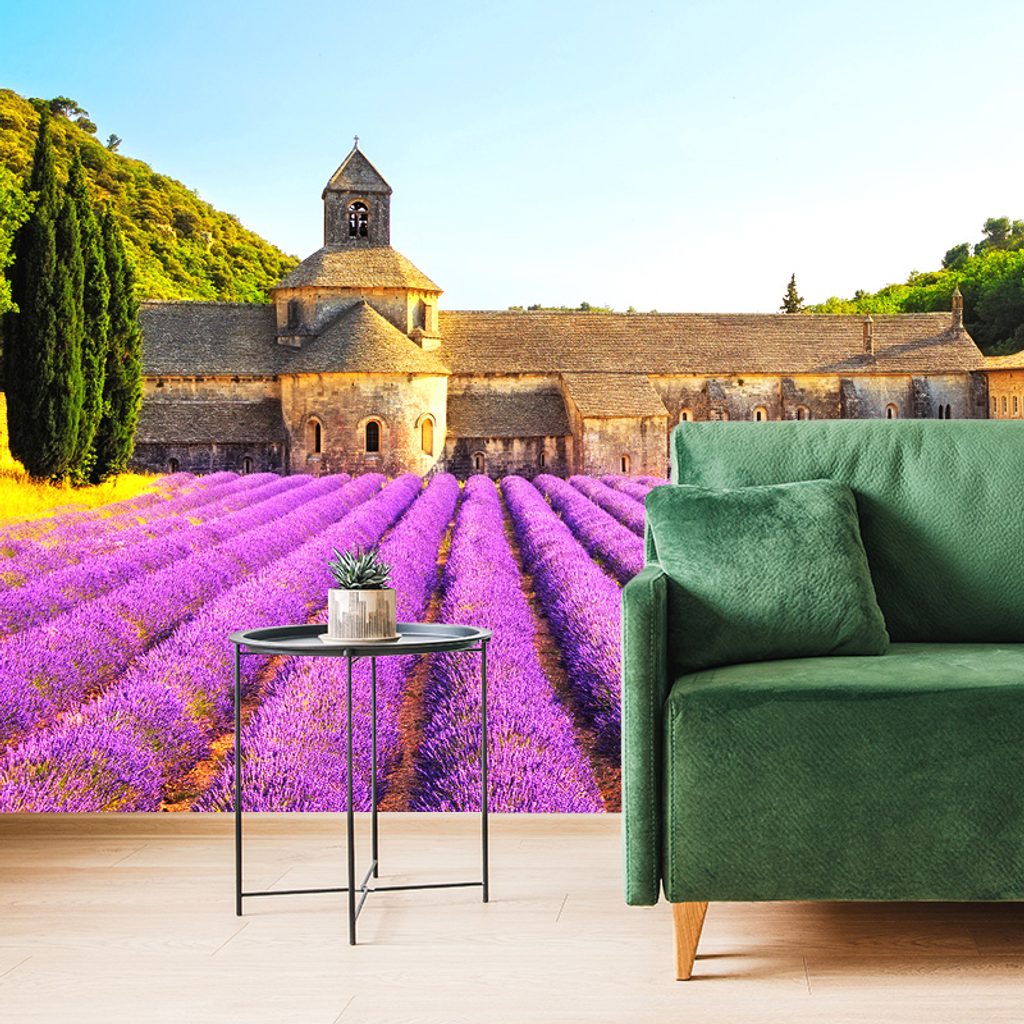 Fototapete Provence mit Lavendelfeldern