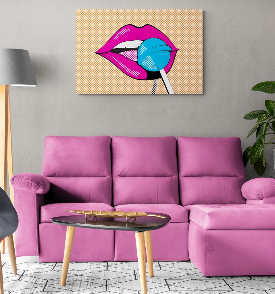 Wandbild Pop-Art-Lutscher | Dovido.de