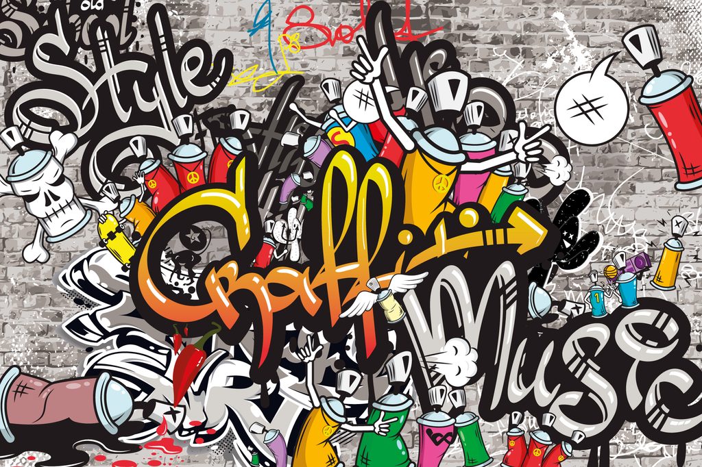 Tapéta színes graffiti | Dovido.hu