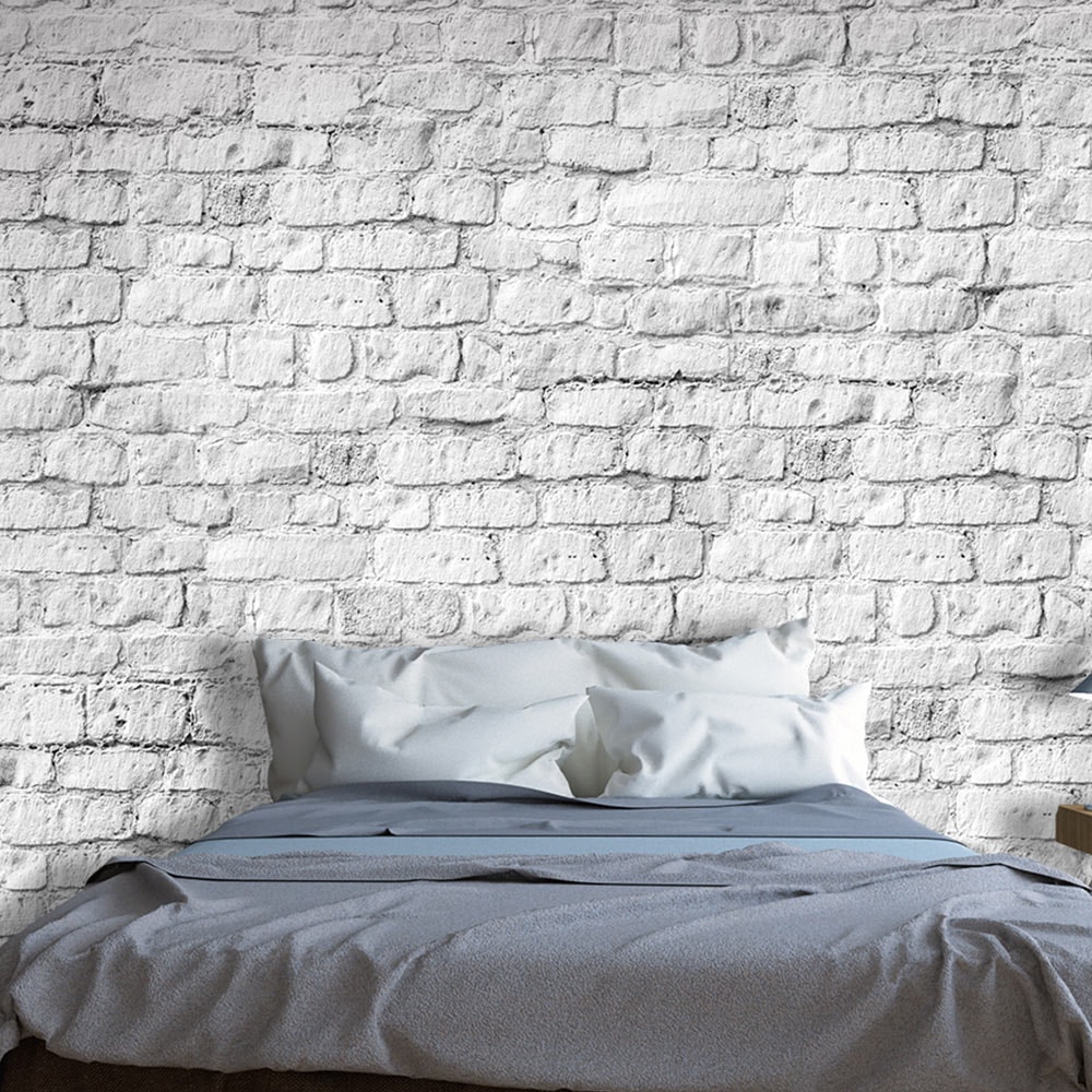 Fototapeta biela tehlová stena - White brick | Dovido.sk