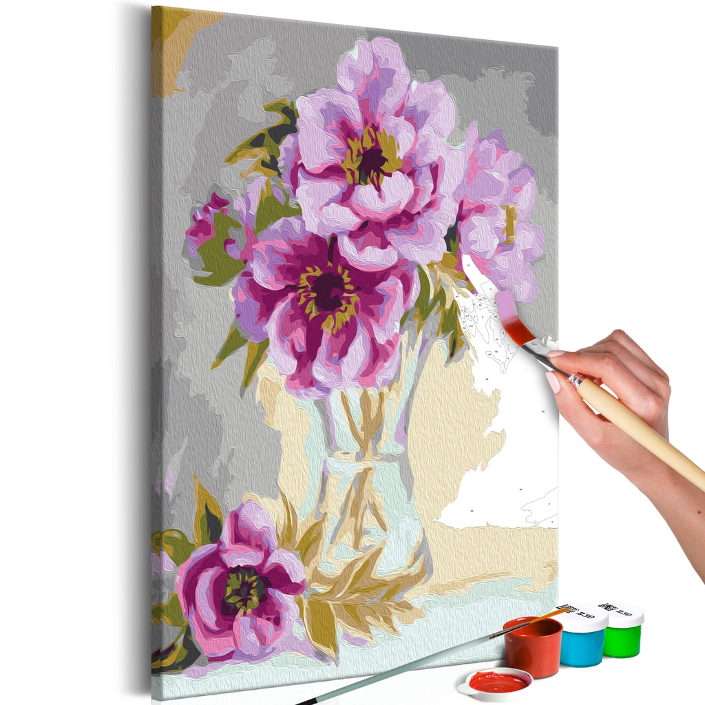 Obraz malování podle čísel květiny ve váze - Flowers In A Vase | Dovido.cz