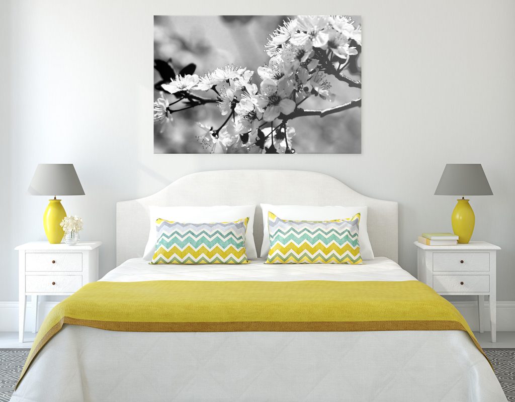 Dass Quadro Su Tela Fiore Rosso E Rosa - Poster Moderno Senza Cornice 40x60 Cm, Stampa D'Arte Per Decorazione Parete Soggiorno E Camera Da Letto