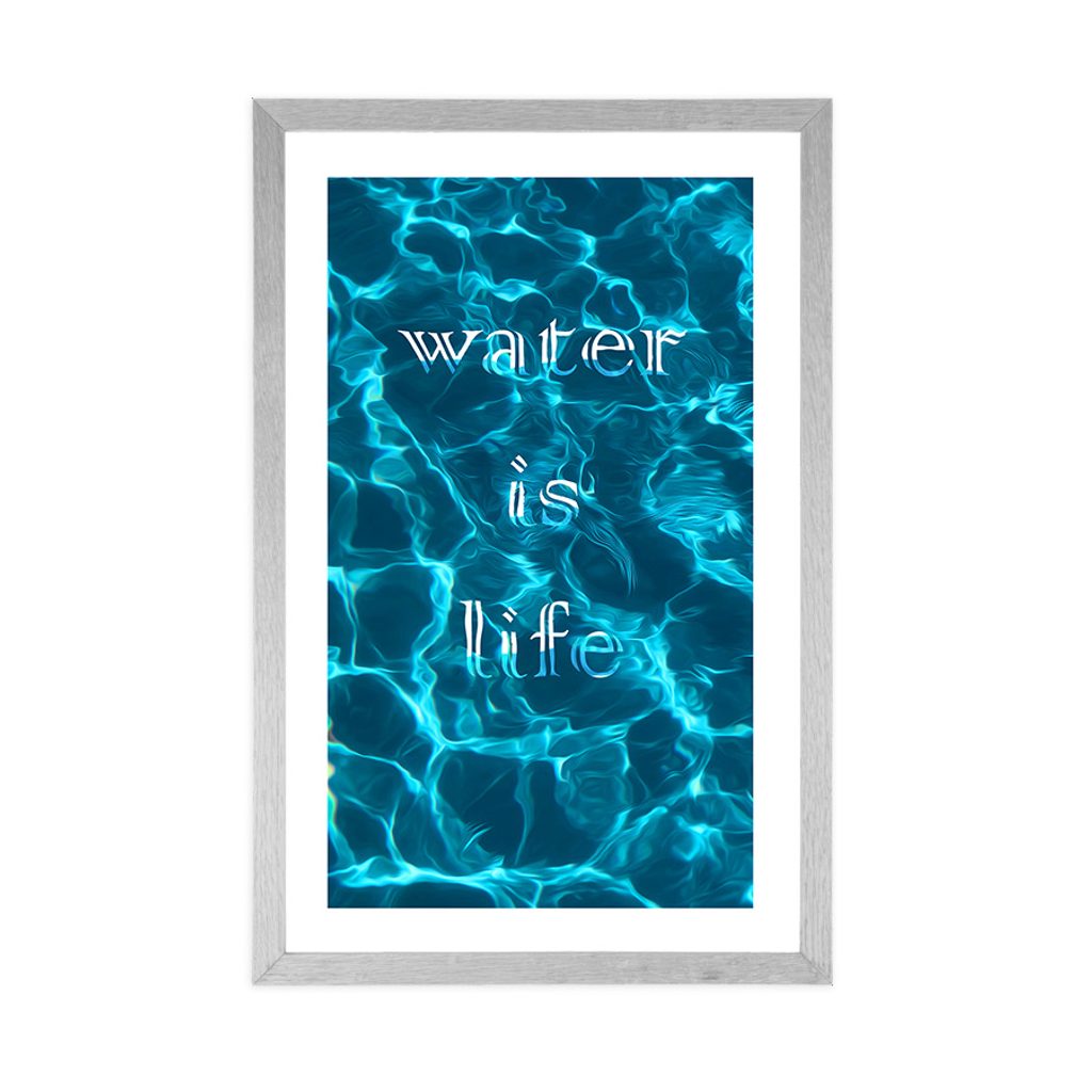 Αφίσα με παρπαστού και αφιέρωση- Το νερό είναι ζωή | Dovido.gr