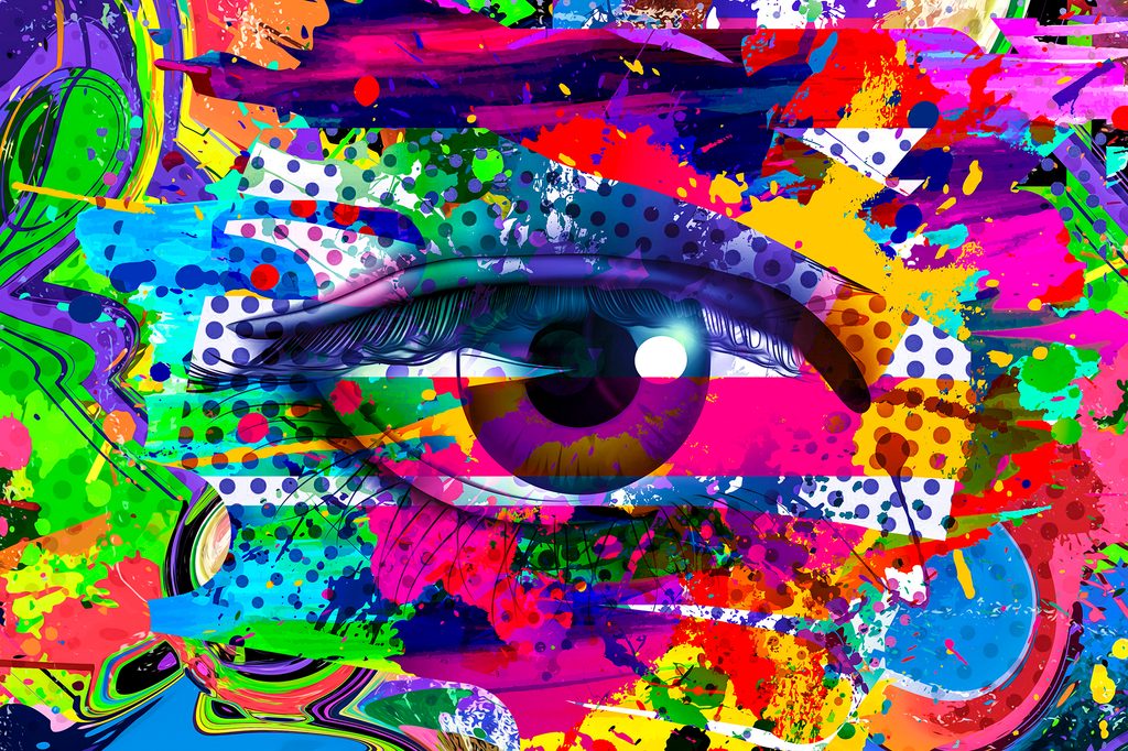Obraz ľudské oko v pop-art štýle | Dovido.sk