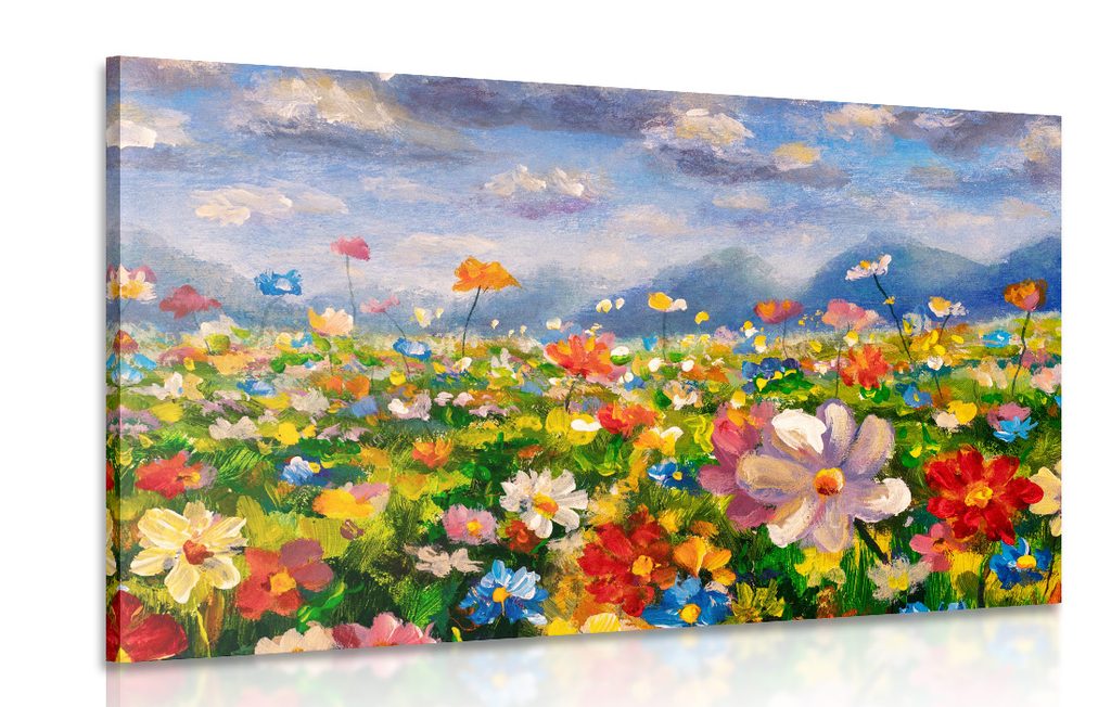 Slika divlje cvijeće - ulje na platnu | Dovido.hr