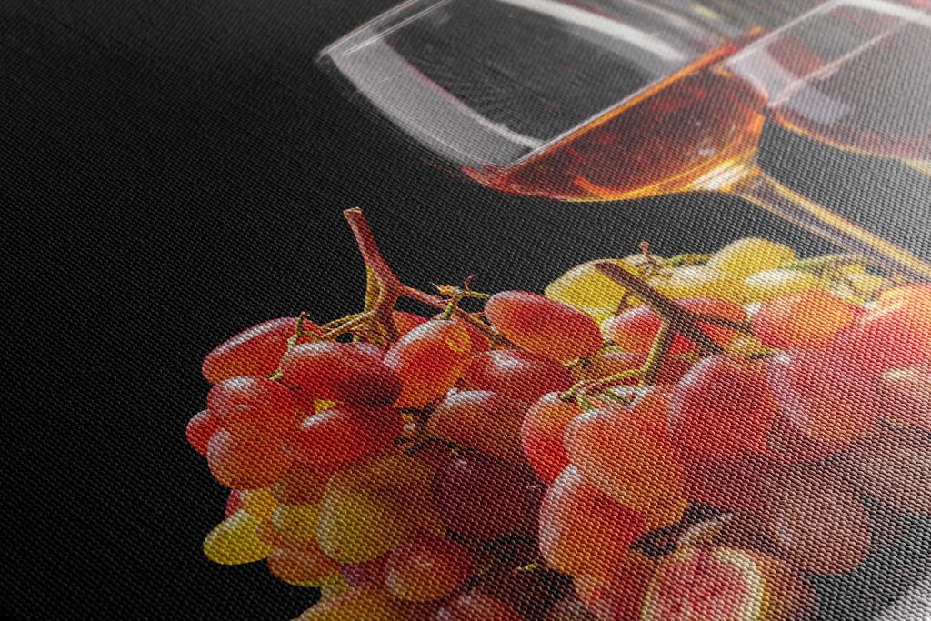 Wandbild Wein Trauben und