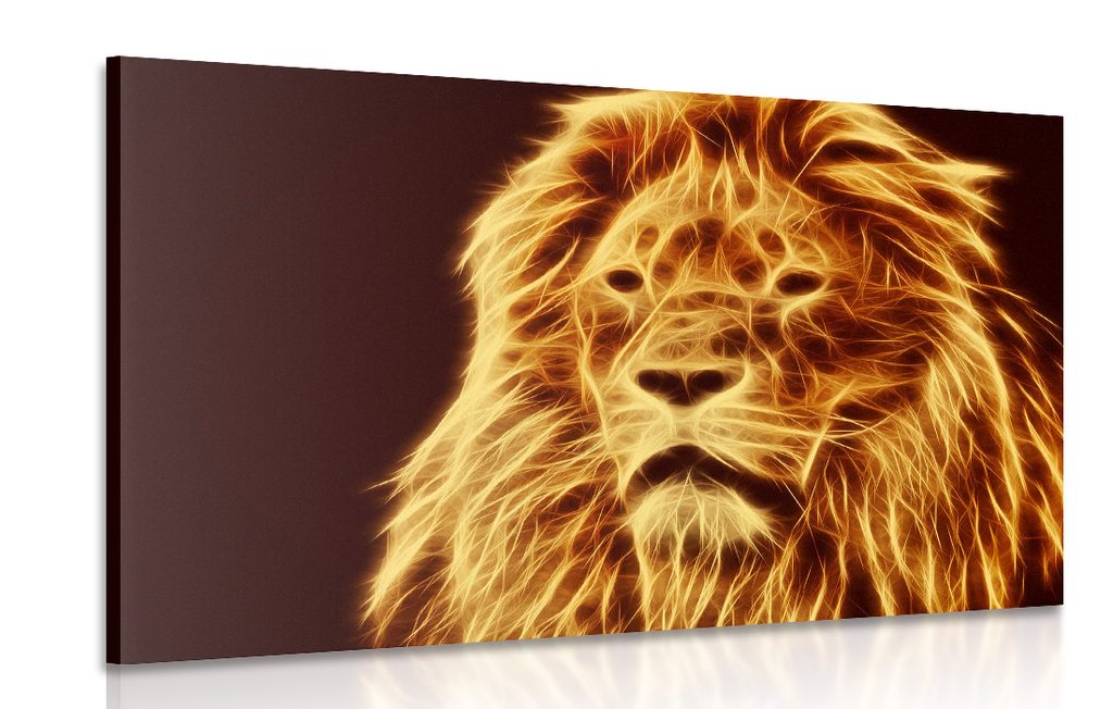 Kép oroszlán fej absztrakt kivitelben | Dovido.hu