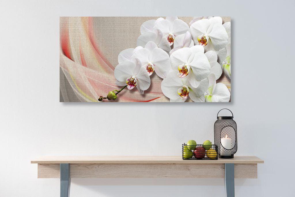Kép fehér orchidea vásznon | Dovido.hu