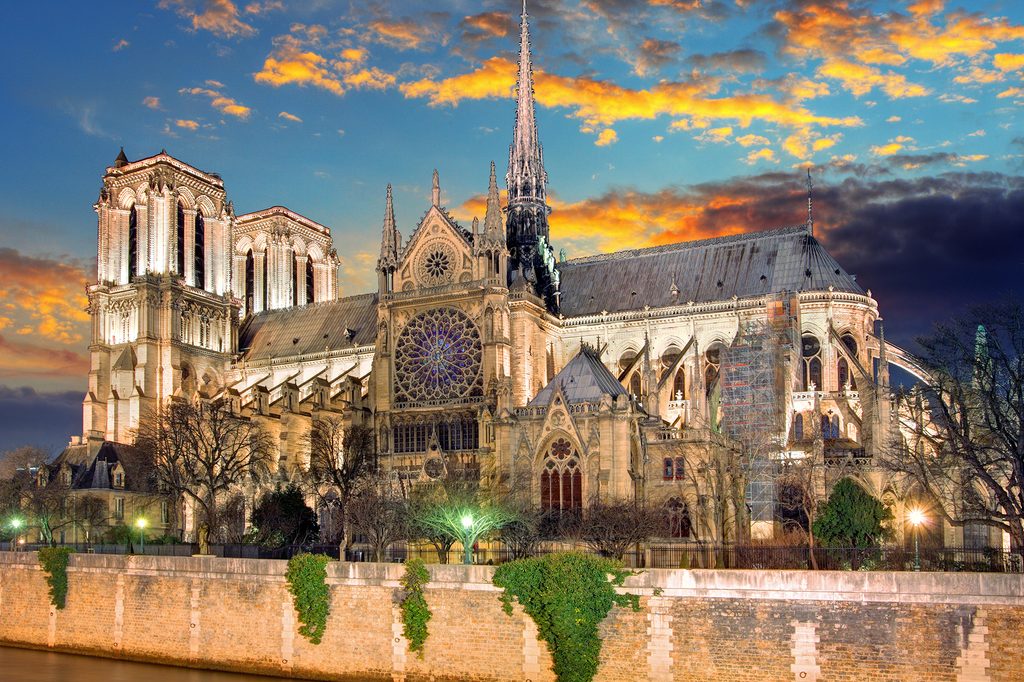 Wandbild Kathedrale Notre Dame
